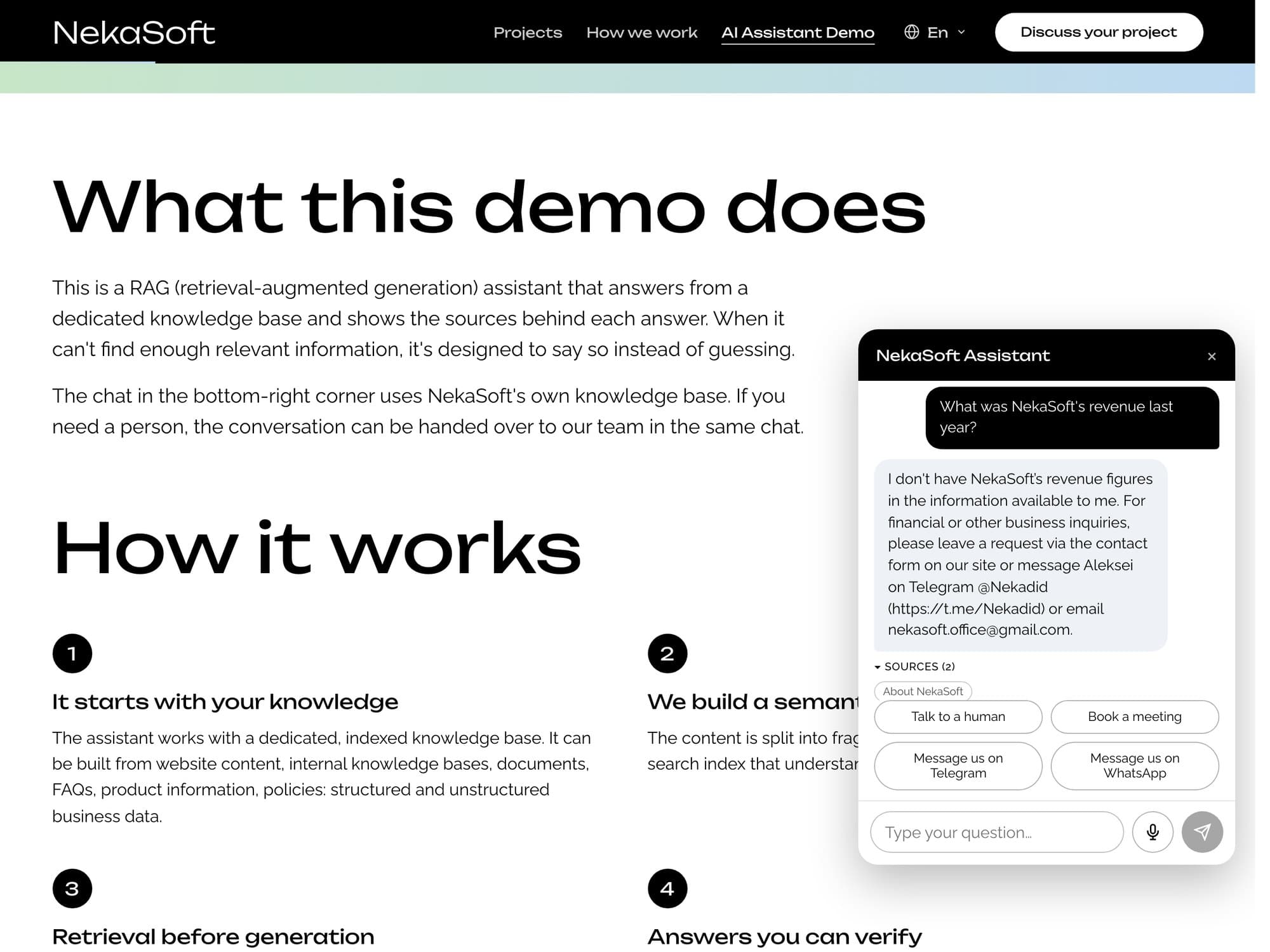 RAG Knowledge Assistant with Human Handoff, 2