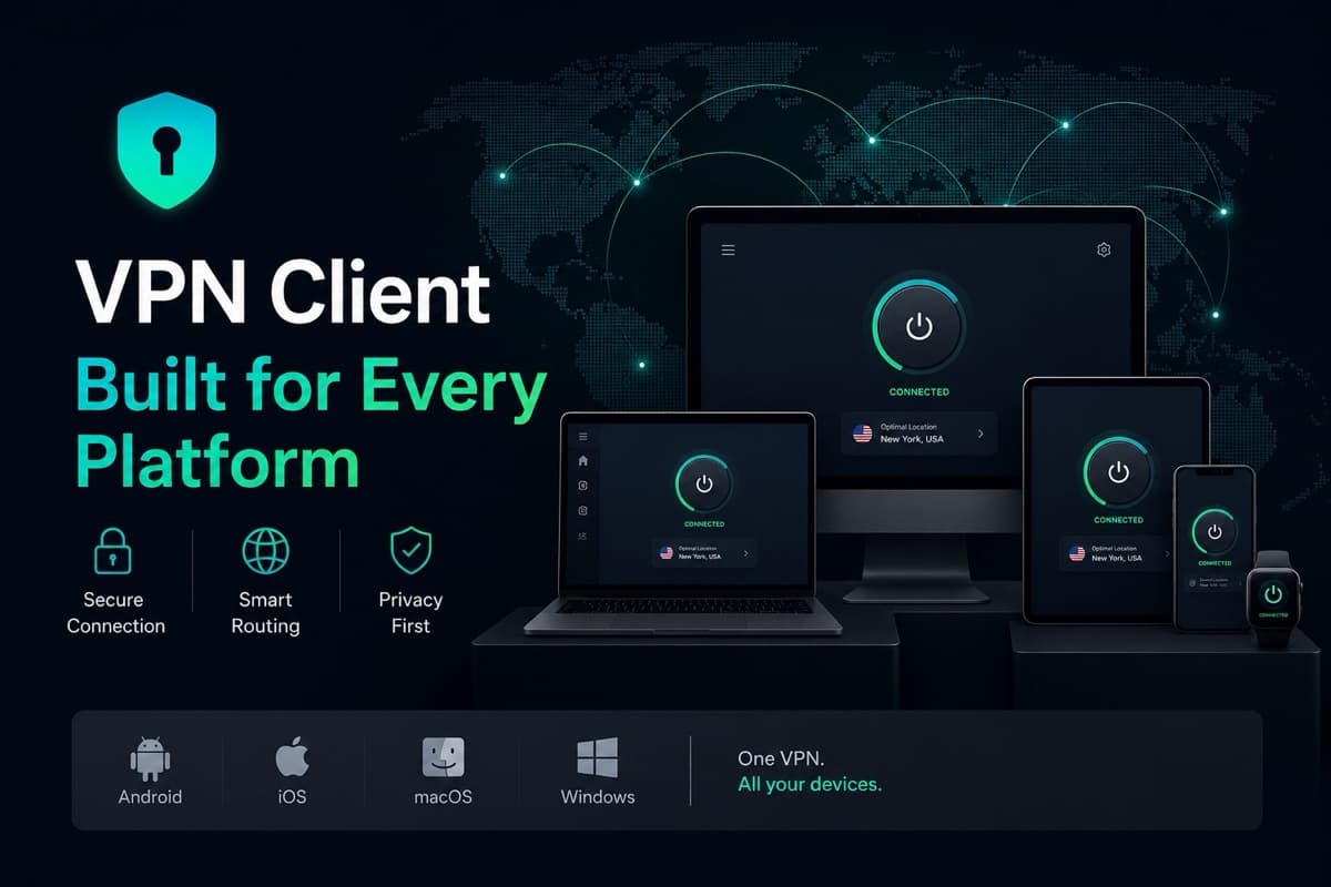 VPN Client — macOS, Android, iOS, Windows